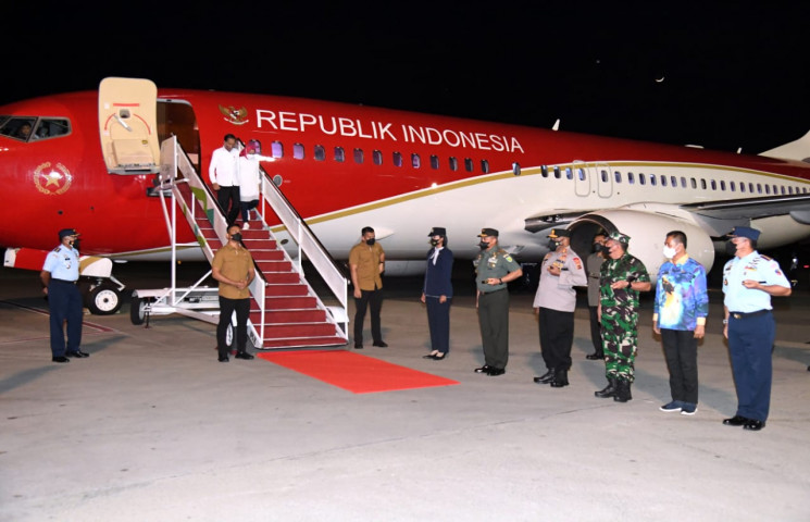 Presiden Jokowi tiba di Jayapura